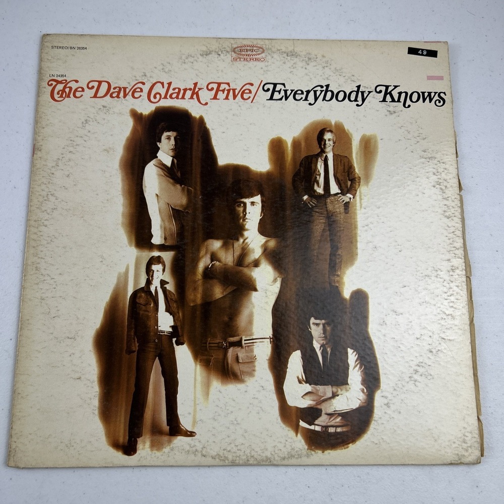 The Dave Clark Five - Everybody Knows 1968 LP Epic BN 26354 Very Good Plus (VG+)